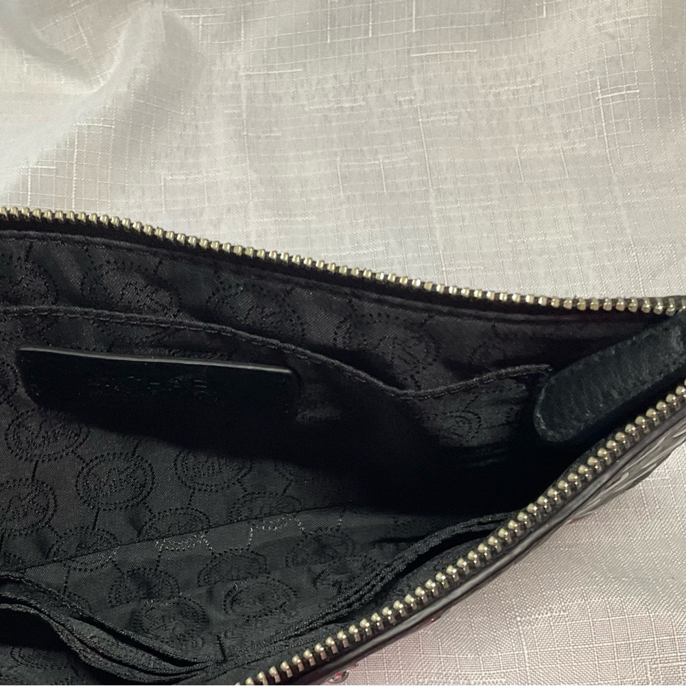 Michael Kors Black Studded Clutch Bag - Picture 7 of 7